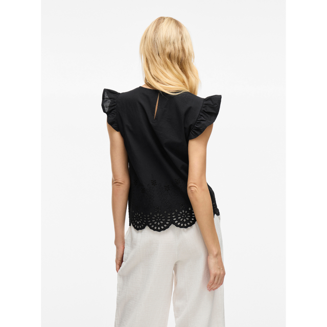 VILA Vihortensa O-Neck Frill Top