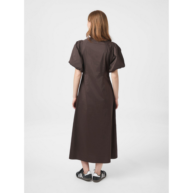 Neo Noir llana Poplin Dress