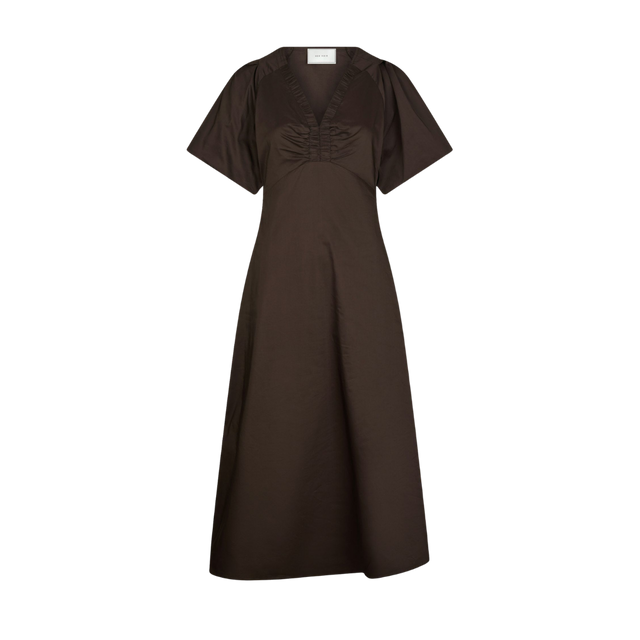 Neo Noir llana Poplin Dress