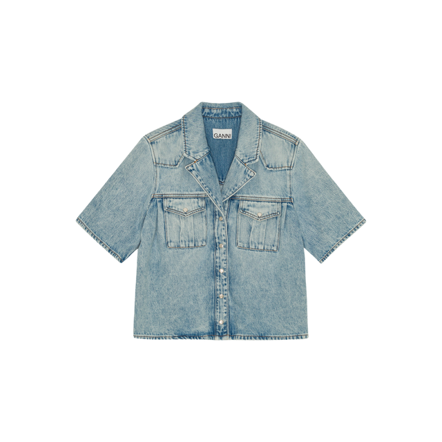 Ganni Soft Rigid Denim Shirt