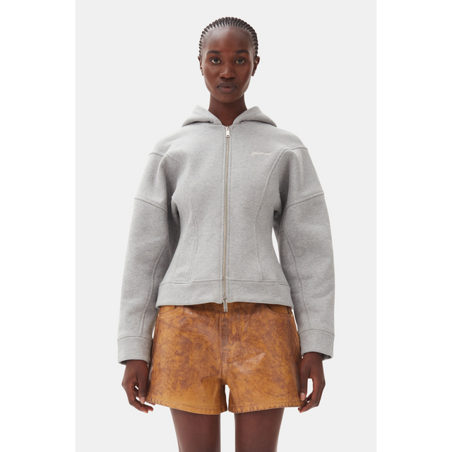 Ganni Heavy Fleece Zip Hoodie