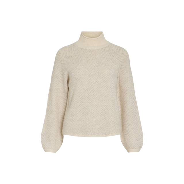 VILA Lory High Neck Knit Top