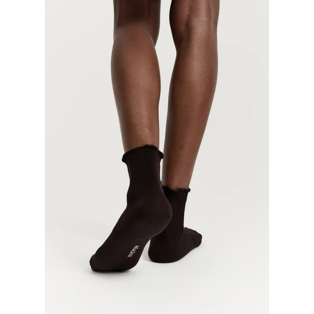 Aiayu Cotton Frill Sock