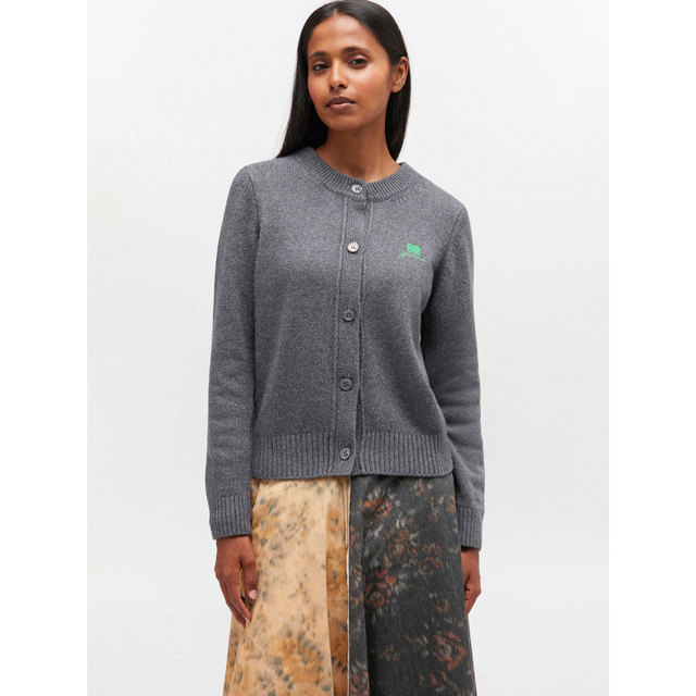 Ganni Core Future Wool Mix Cardigan