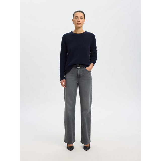 Selected Women Lulu LS Knit O-Neck