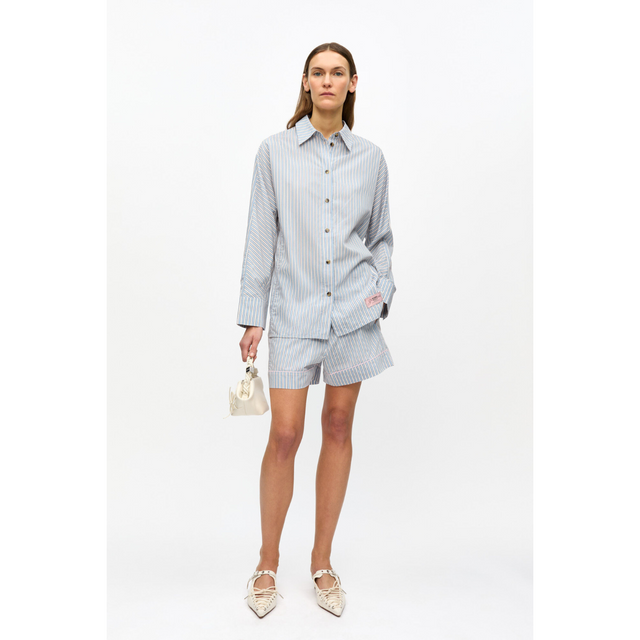 Ganni Yarn Dyed Stripe Shirt