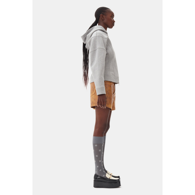 Ganni Heavy Fleece Zip Hoodie