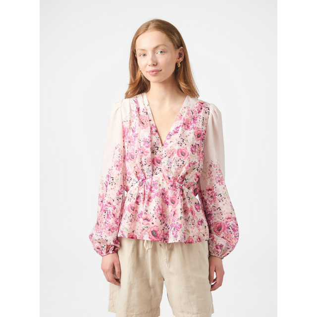 Neo Noir Fie Flower Print Blouse