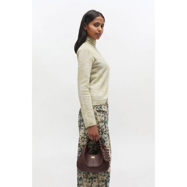 Ganni Hobo Mini Grained