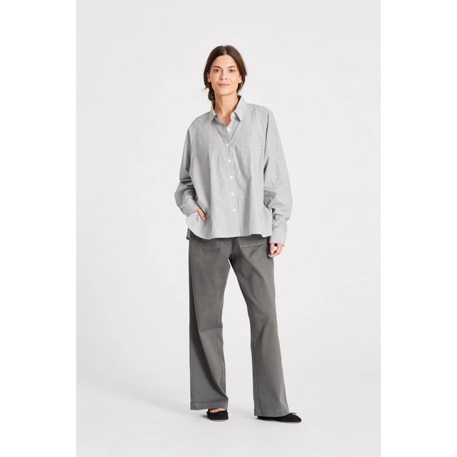 Gai Lisva Bella Raglan Striped Poplin Shirt