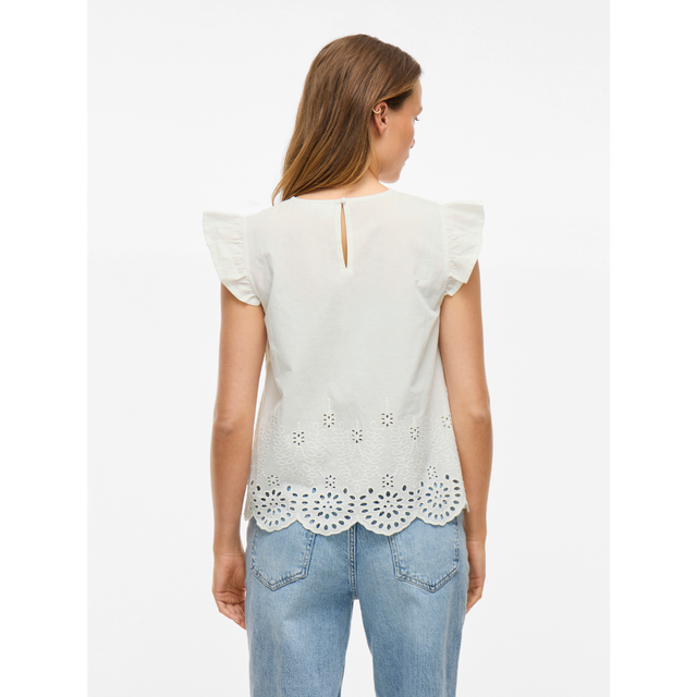 VILA Vihortensa O-Neck Frill Top