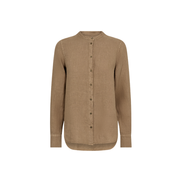 Let og luftig Artina Linen Shirt fra Mos Mosh - front