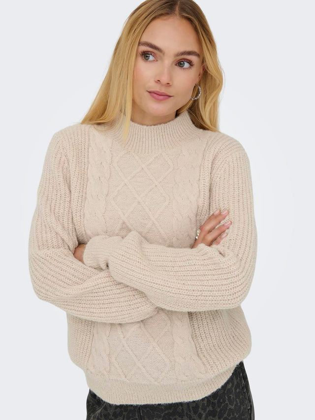 JDY Sigrid Life L/S HN Cable Pullover