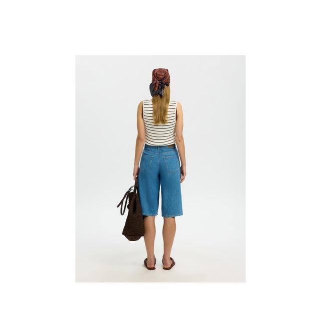Sort striktop fra Selected Women - helfigur bag