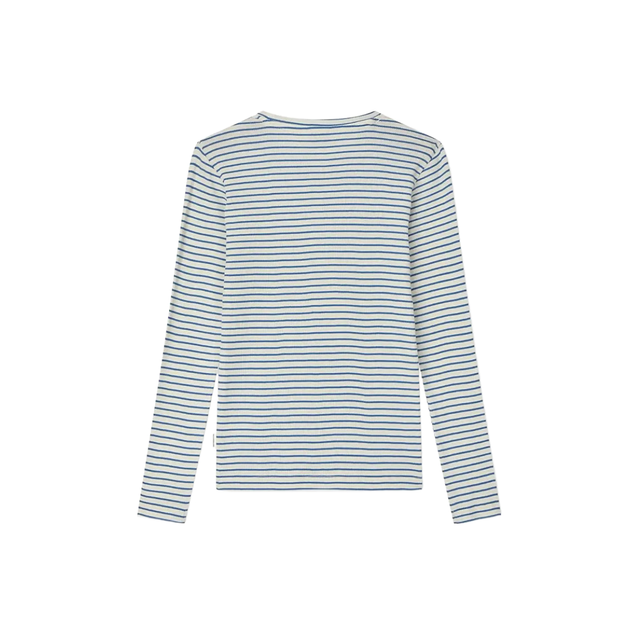 Mads Nørgaard 2x2 Cotton Stripe Tuba Tee LS