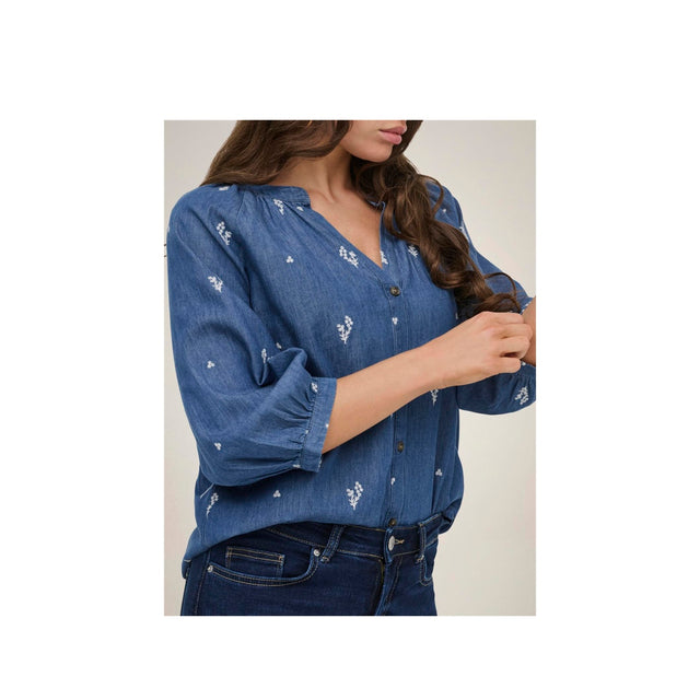 Let denim skjorte fra JDY - detalje