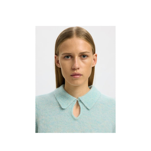 Selected Women-Sia Ras 2/4 Knit Key Hole Coll