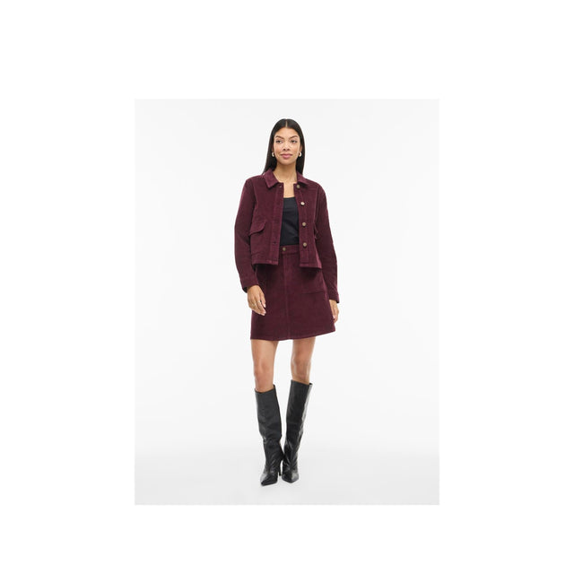 VILA Vifrost Corduroy A-line HW Skrirt
