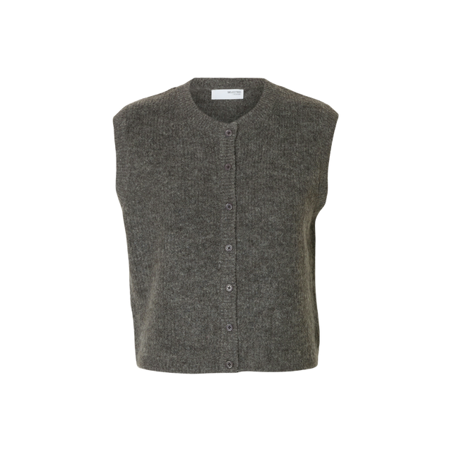Selected Women Lulu SL Button O-Neck Vest