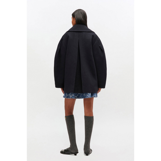 Ganni Peacoat Wool