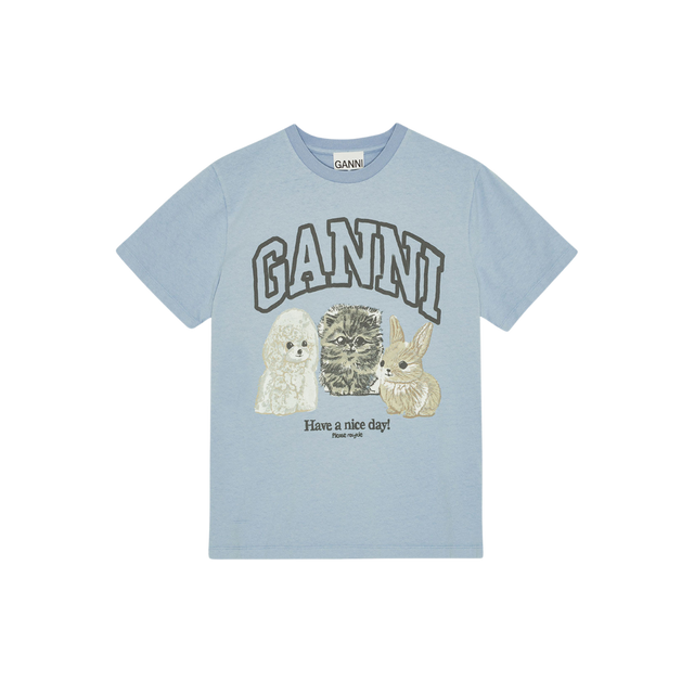 Ganni Animals Relaxed T-shirt