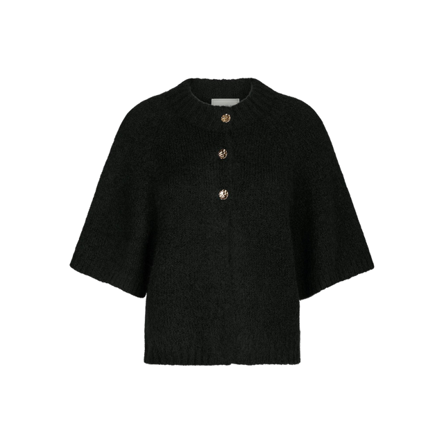 Neo Noir Benuta Fluffy Knit Cardigan