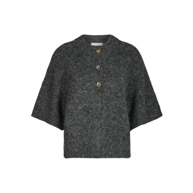 Neo Noir Benuta Fluffy Knit Cardigan