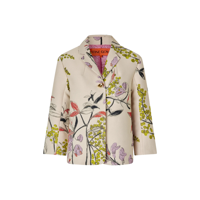 Stine Goya Woven Jacquard Blazer