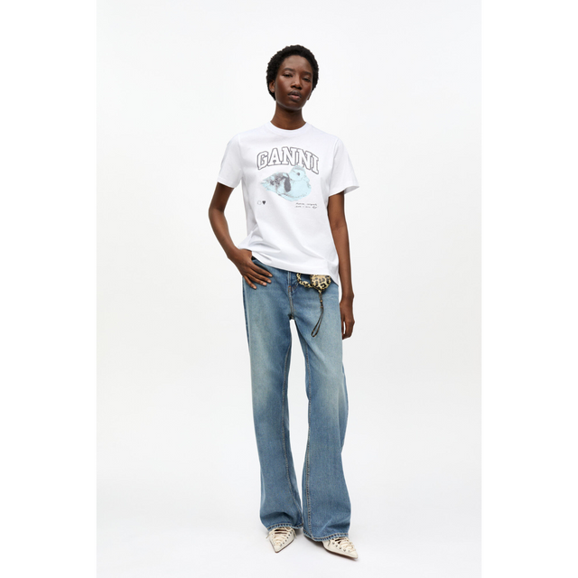 Ganni Duckie Relaxed T-shirt