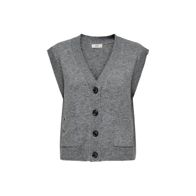 JDY Super Life S/L V-Neck Vest Knit
