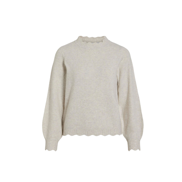 VILA Nikolina O-Neck L/S Knit Top