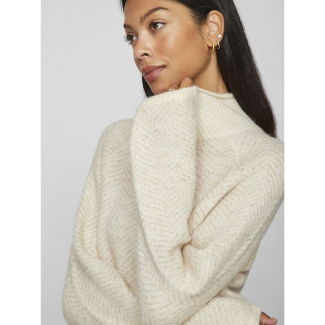 VILA Lory High Neck Knit Top