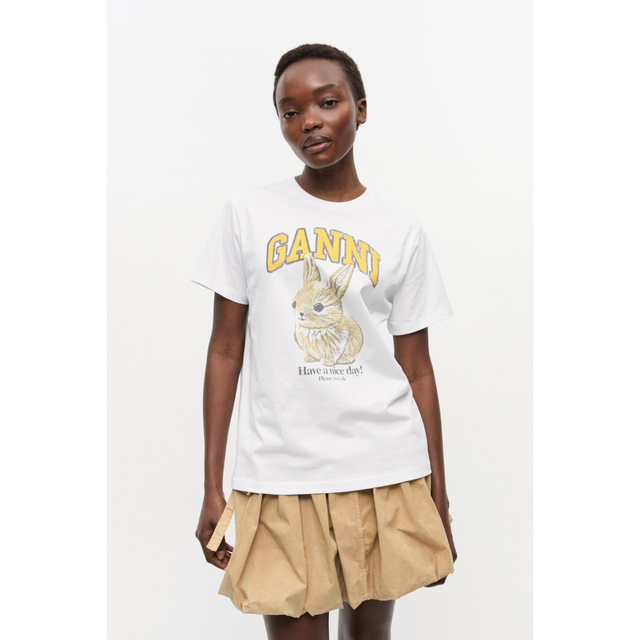 Ganni Basic Jersey Baby Bun Relaxed