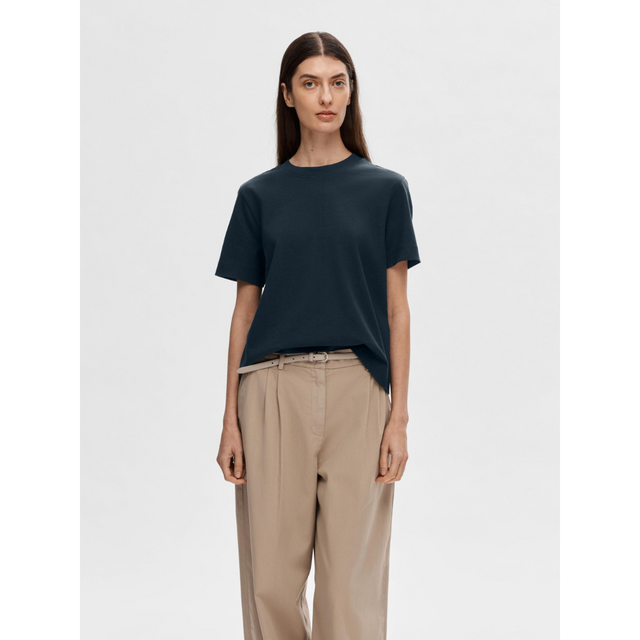 Selected Women T-shirt Essential SS Boxy Tee Noos