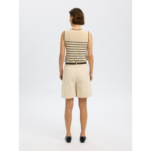 Selected Femme Esther Contrast Knit Top