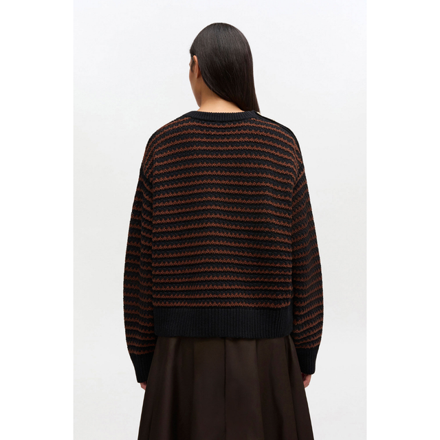 Ganni Soft Cotton Wool Mix Crewneck
