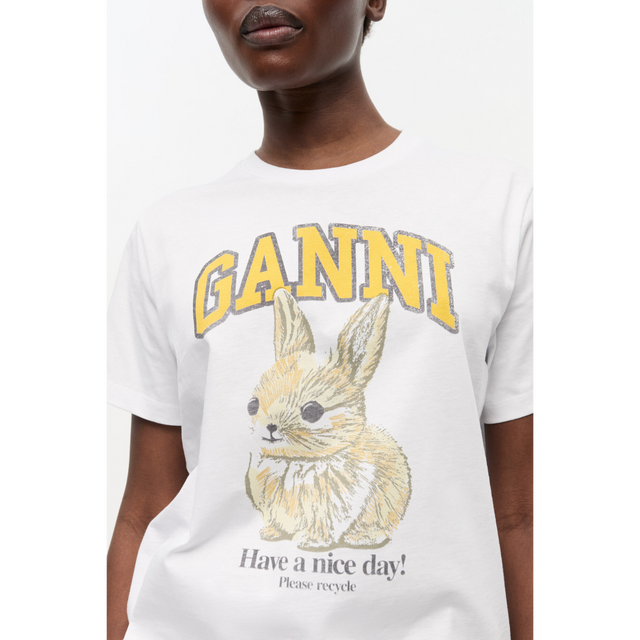 Ganni Basic Jersey Baby Bun Relaxed