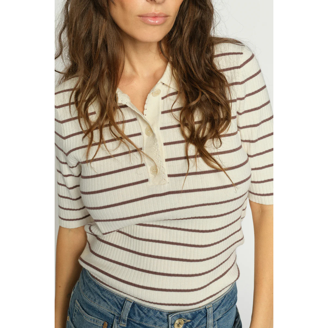 Mos Mosh Caliz Stripe SS Knit