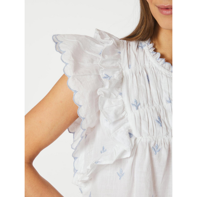 Neo Noir Jayla Embroidery Top