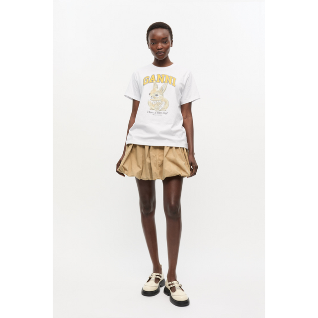 Ganni Basic Jersey Baby Bun Relaxed
