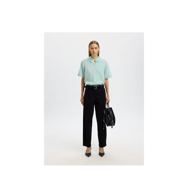 Selected Women-Sia Ras 2/4 Knit Key Hole Coll