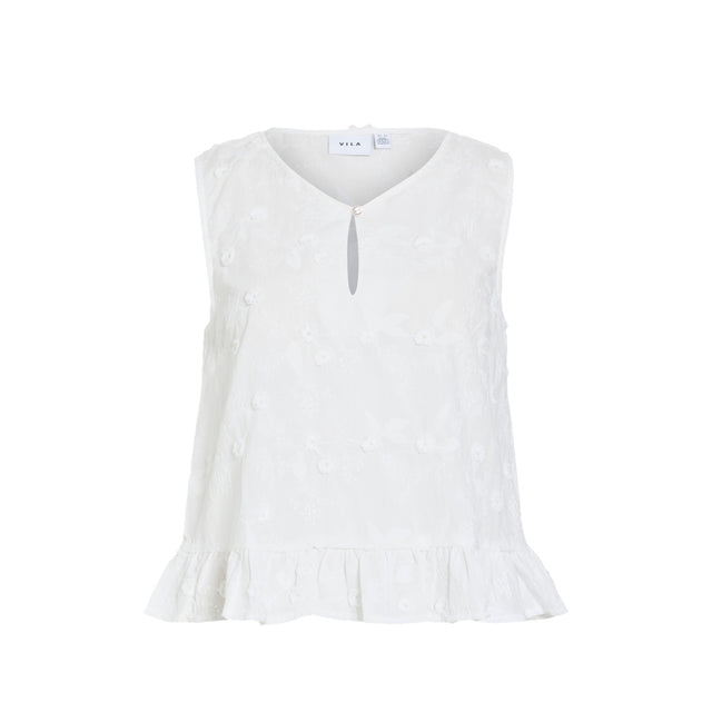 VILA Simone V Neck S/L Top