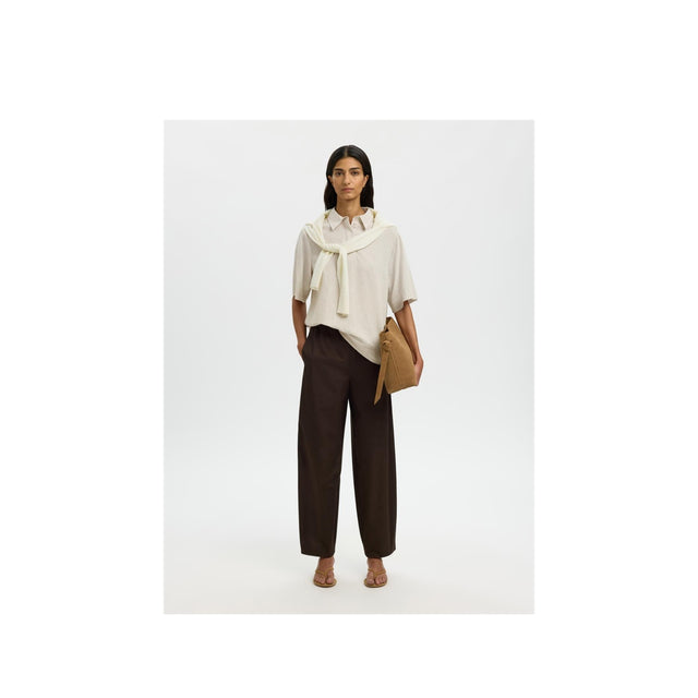 Selected Women Luisa Linen Blend Polo