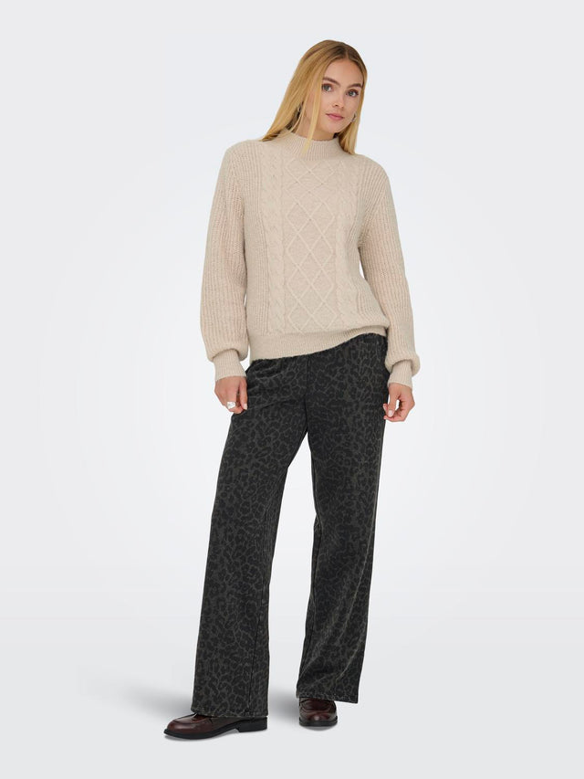 JDY Sigrid Life L/S HN Cable Pullover