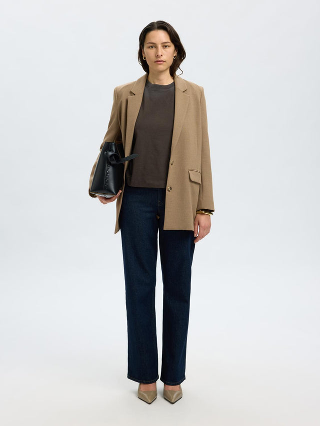 Selected Women Essential LS Boxy Tee
