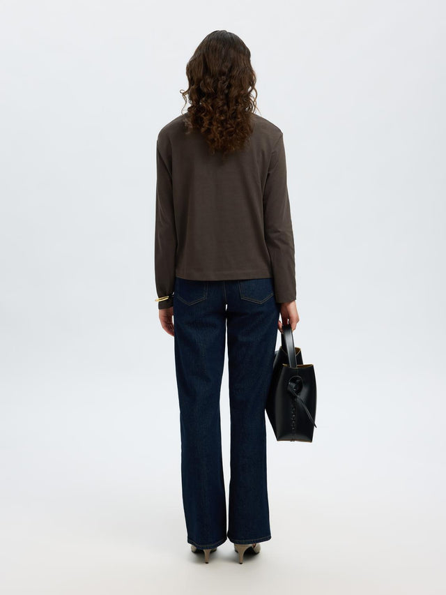 Selected Women Essential LS Boxy Tee