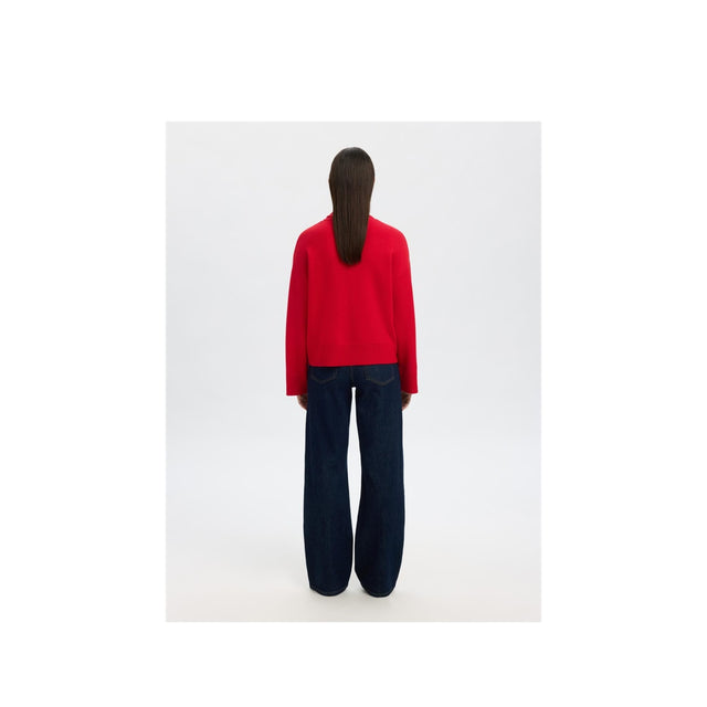 Selected Women SLFKAMMA LS KNIT ROLL NECK