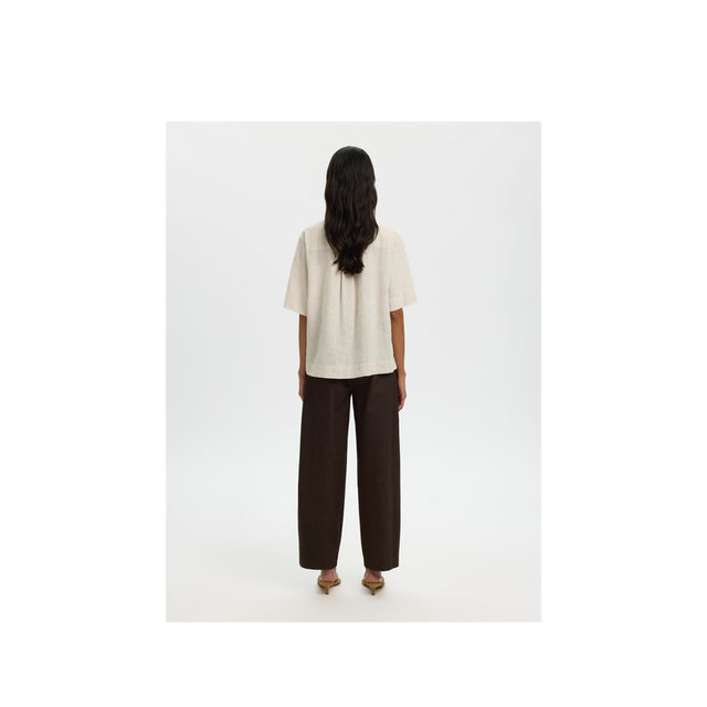 Selected Women Luisa Linen Blend Polo