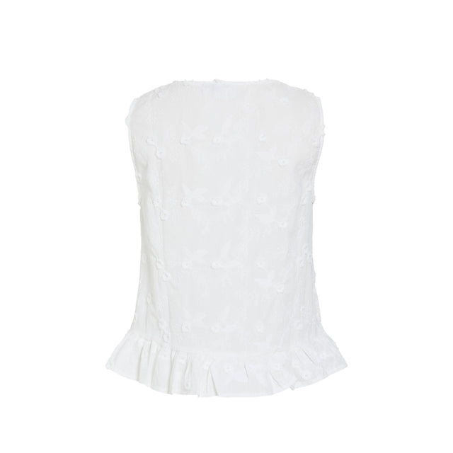 VILA Simone V Neck S/L Top