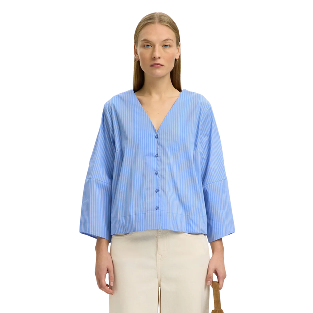Selected Women Bea 3/4 V-Neck Shirt